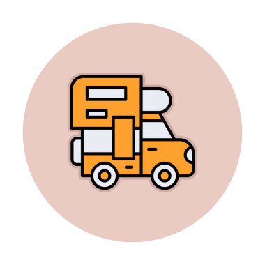 Kamp simgesi vektör illüstrasyonu