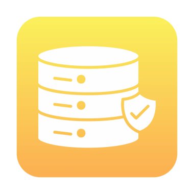 veritabanı simgesi modayı izole etti. veri depolama renk çizgisi vektörü simgesi                                                           