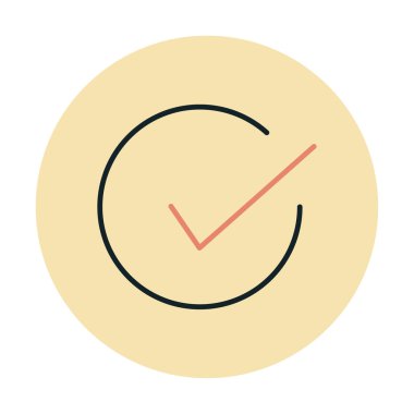 işaret simgesini işaretle, vektör illüstrasyonu basit tasarım