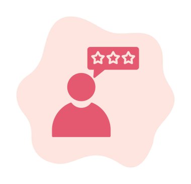 Müşteri İncelemesi, geribildirim ikonu vektör çizimi