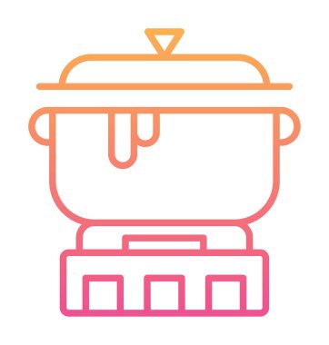 pişirme tencere vektör çizim