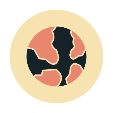 Dünya web simgesi vektör illüstrasyonu