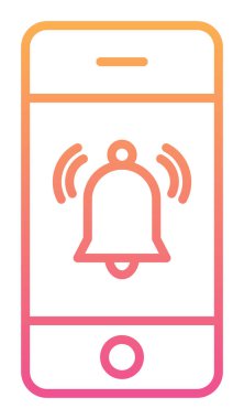 bildirim simgesi vektör illüstrasyonu. 