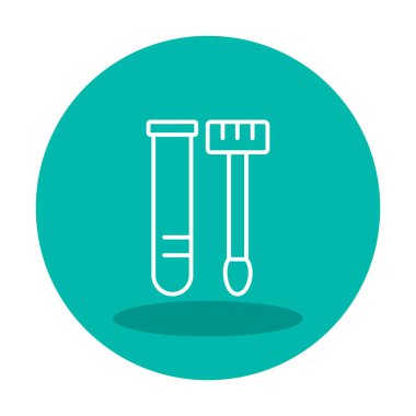 Örnek test web simgesi, vektör illüstrasyonu