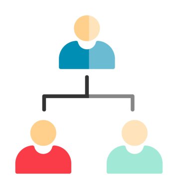 Çalışma Yönetimi vektör simgesi modern basit illüstrasyon