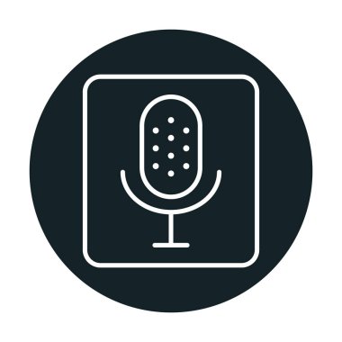 Illustration vector graphic of microphone icon