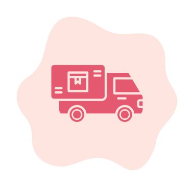 Vektör Tasarımı Teslimat Kamyonu Simgesi Biçimi