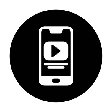 Video simge vektör çizim oynamak