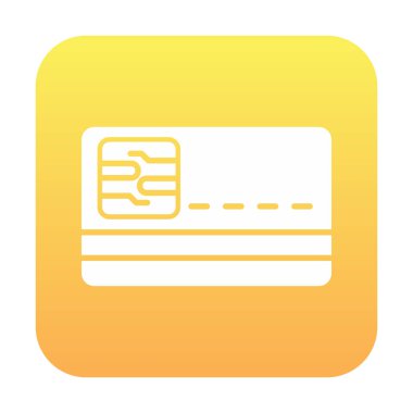 Akıllı Kart vektörü basit biçim simgesi