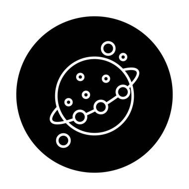 Gezegenler simgesi, vektör illüstrasyonu