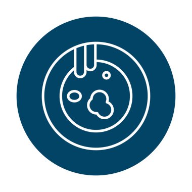 Kirli tabak simgesinin vektör çizimi