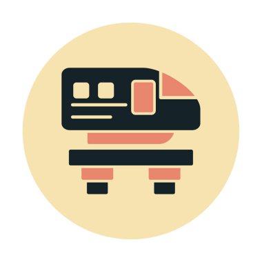 Monoray yaratıcı ikonu. Işınlama simgeleri koleksiyonu. İzole edilmiş Raylı İşareti 