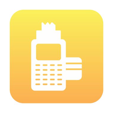 Kart okuyucu ve banka kartı, vektör illüstrasyonu