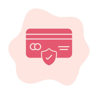 Basit ödeme finans simgesi, vektör illüstrasyonu