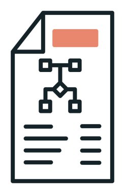 Dosya vektör simgesini çalıştır. Yazdırma, mobil ve web uygulamaları için kullanılabilir.