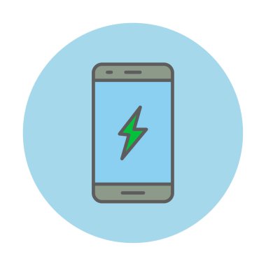 Mobil simge vektör illüstrasyonunu şarj et