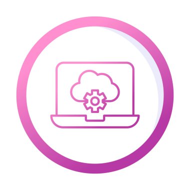 Bulut hesaplama. Bulut deposu. İnternet teknolojisi. Çevrimiçi servis. Data, bilgi güvenliği. Taslak vektör simgeleri kümesi. Veri Eşzamanlaması, Aktarım, Erişim ve diğer şeyleri içerir.