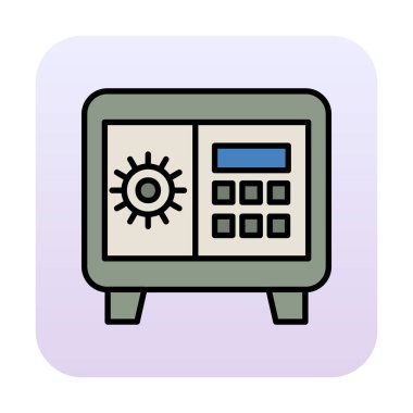 Güvenli kutu vektör çizimi tasarımı