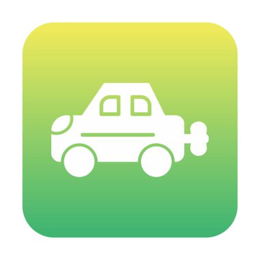 Araç Oyuncağı simgesi arka planda izole edildi