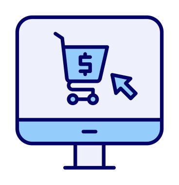 Projeniz için çevrimiçi alışveriş simgesi