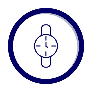 Saat, zamanlayıcı simgesi vektör çizimi 