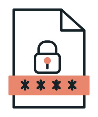 Dosya Parolası vektör çizimi