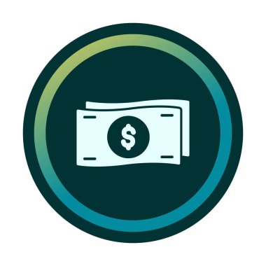 para ve para simgesi, vektör illüstrasyonu basit tasarım