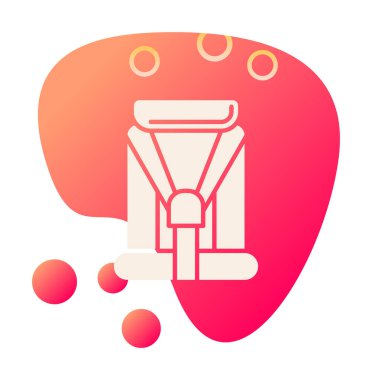 Araba Koltuğu bebek simgesinin vektör illüstrasyonu