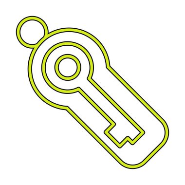 Anahtar sembolü web simgesi, vektör illüstrasyonu