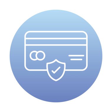 Basit ödeme finans simgesi, vektör illüstrasyonu