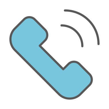 telefon arama simgesi, vektör illüstrasyonu basit tasarım