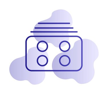 Menü web simgesi, vektör çizim