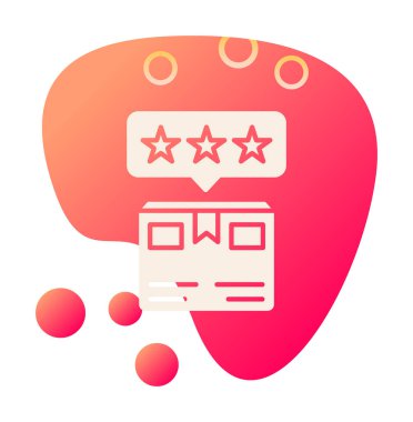 Teslimat kutusu simgesi, vektör illüstrasyonu basit tasarım