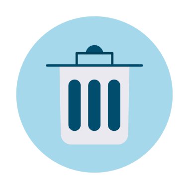 Çöp kutusu simgesi, Sembolü Sil, vektör illüstrasyonu