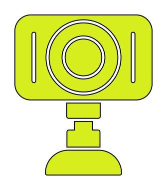 Web kamera simge vektör çizim