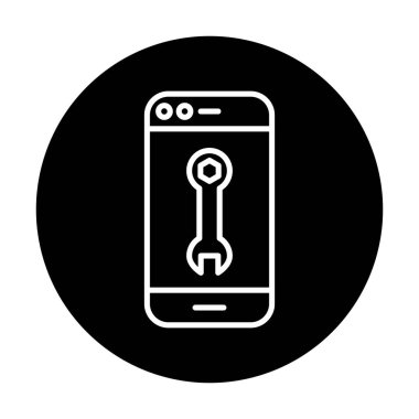 Smartphone Onarım simgesi vektör çizimi