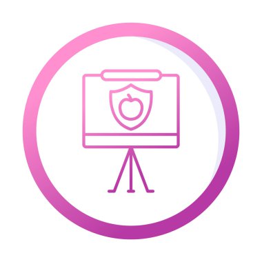 Beyaz arkaplanda besin sunum vektörü illüstrasyonu