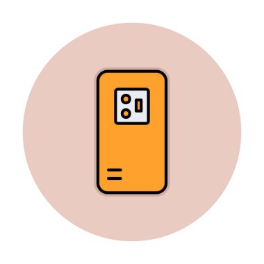 telefon kamerası simgesi, vektör illüstrasyonu basit tasarım