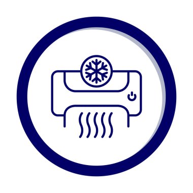 Klima ağı basit simgesi.