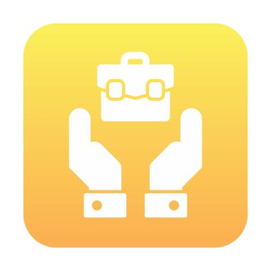 evrak çantası web basit simge illüstrasyonu