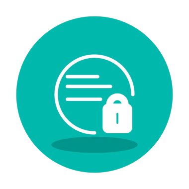 kilit simgesi web basit illüstrasyon