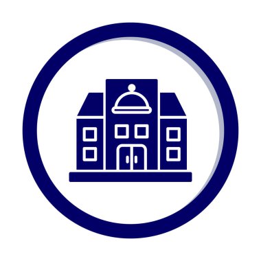 Beyaz arkaplanda restoran vektör illüstrasyonu