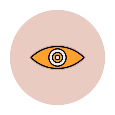 Göz simgesi, vektör illüstrasyon tasarımı 