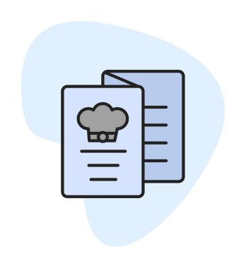 Menü web simgesi, vektör çizim