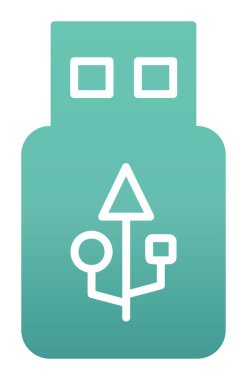 Web için usb flash simgesi.