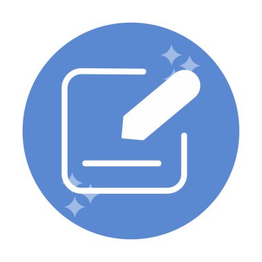 Simgeyi kalem, vektör illüstrasyonu basit tasarım ile düzenle