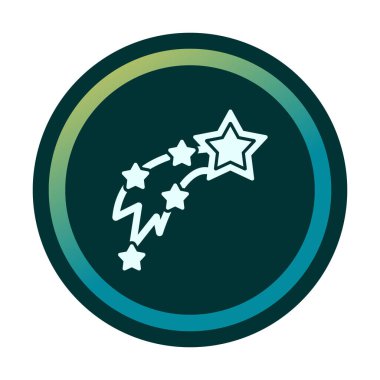 Kayan Yıldızlar simge vektör çizimi