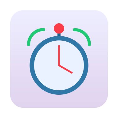 Saat, zamanlayıcı simgesi vektör çizimi 