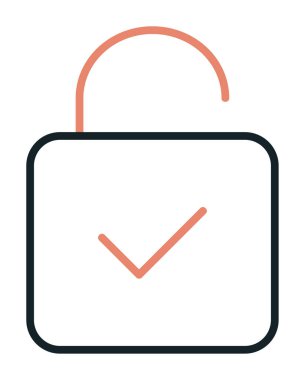 Beyaz arkaplanda asma kilit vektör çizimi