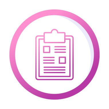 Pano simgesi, vektör illüstrasyonu basit tasarım